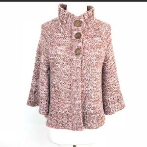 Free People Swing Cardigan Sweater, Pink & Brown